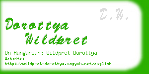 dorottya wildpret business card